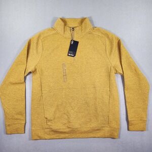 VRST Recharge Lunar 1/4 Zip Palomino Gold Heather Men's Size Large